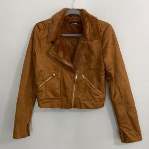 Brown Suede Jacket 😍 size S.